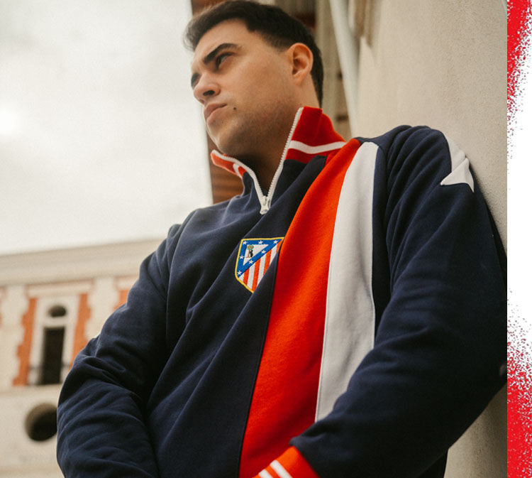 Chaquetas y Sudaderas Retro Oficiales Atlético De Madrid