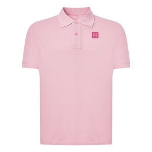 WOMEN PINK PATCH POLO