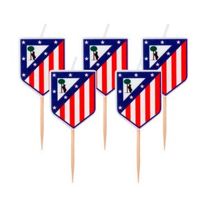 Velas cumplea&ntilde;os escudos 5 piezas