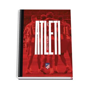 A4 ATLETI LINED HARDCOVER NOTEBOOK