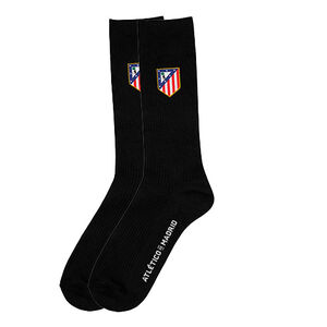 Calcetines Escudo Bordado Negros