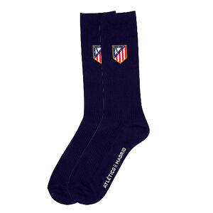 Calcetines Escudo Bordado Azul Marino