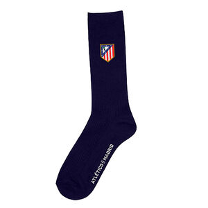 Calcetines Escudo Bordado Azul Marino