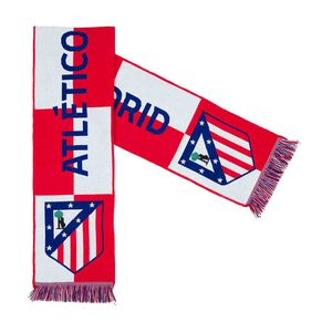 Atl&eacute;tico de Madrid red-and-white checkered scarf