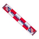 Atl&eacute;tico de Madrid red-and-white checkered scarf