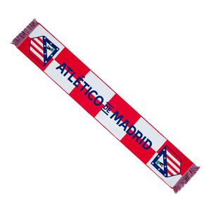 Atl&eacute;tico de Madrid red-and-white checkered scarf