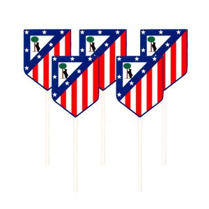 Toppers escudos 6 piezas