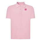 KIDS PINK PATCH POLO