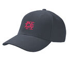 GORRA GRIS CON ATLETI BORDADO EN ROSA