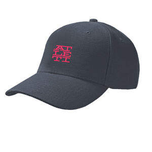 GRAY WITH EMBROIDERED ATLETI IN PINK CAP
