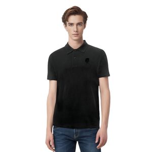 BLACK POLO RUBBERED CREST