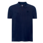 NAVY RUBBERED CREST POLO