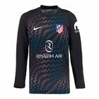 Camiseta portero ni&ntilde;o manga larga negra 26/27