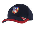 Blue Cap with Crest and Stripes