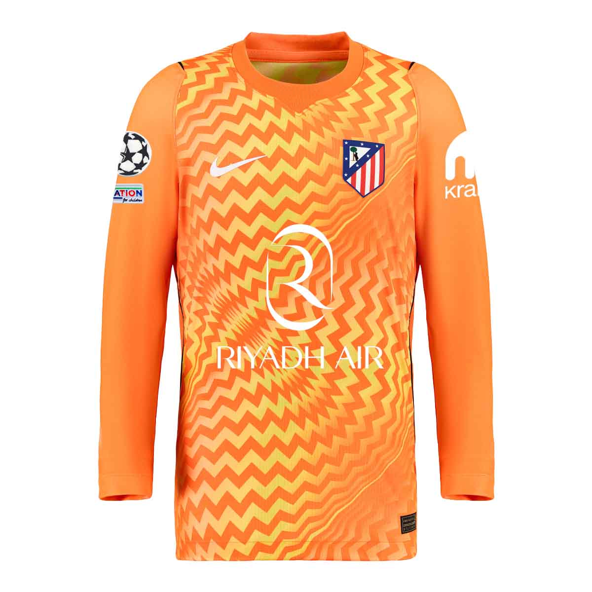 Camiseta portero ni&ntilde;o manga larga naranja 26/27 image number null