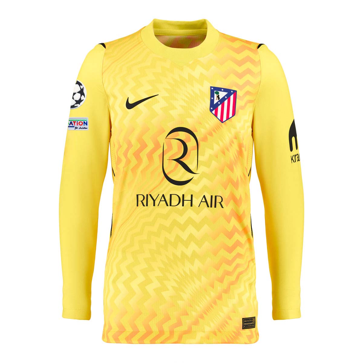 Camiseta portero ni&ntilde;o manga larga amarilla 26/27 image number null