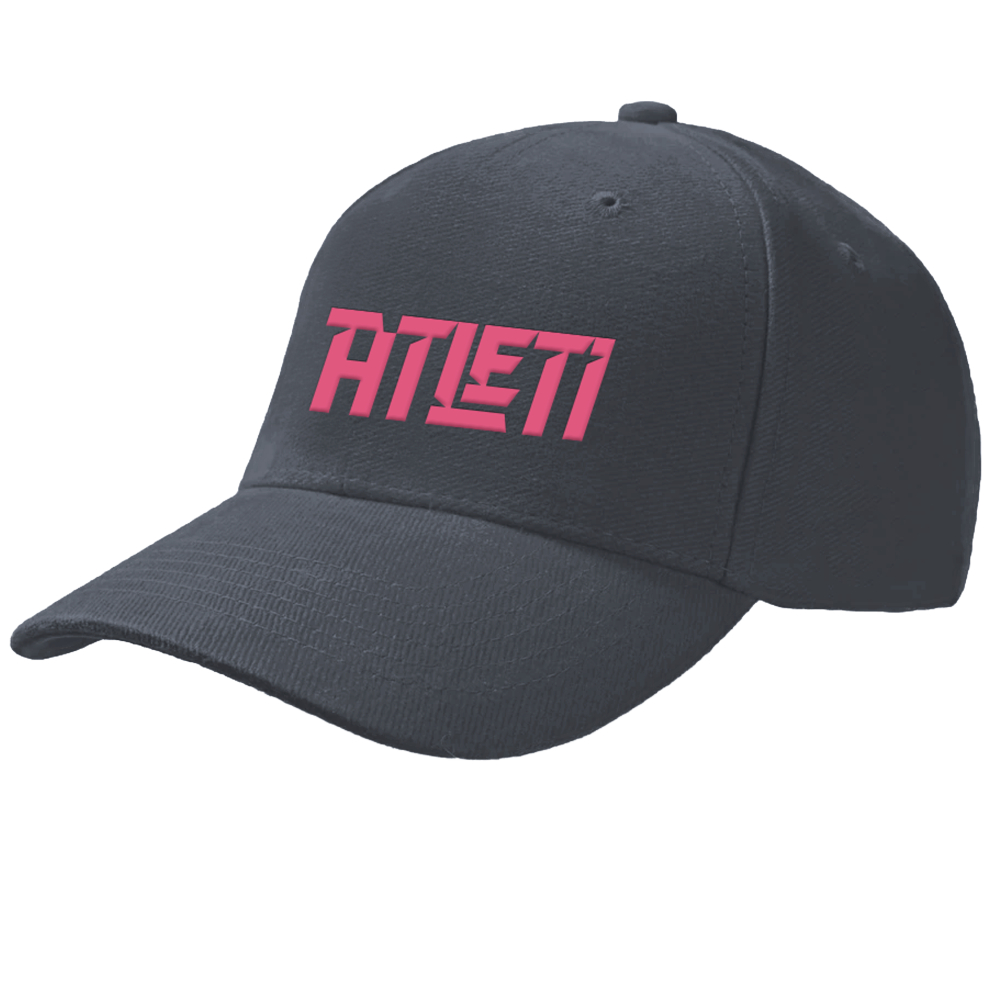 GORRA GRIS CON ATLETI EN ROSA image number null