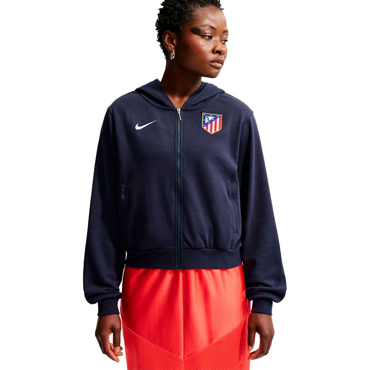 Nike women's blue crest hoodie image number null