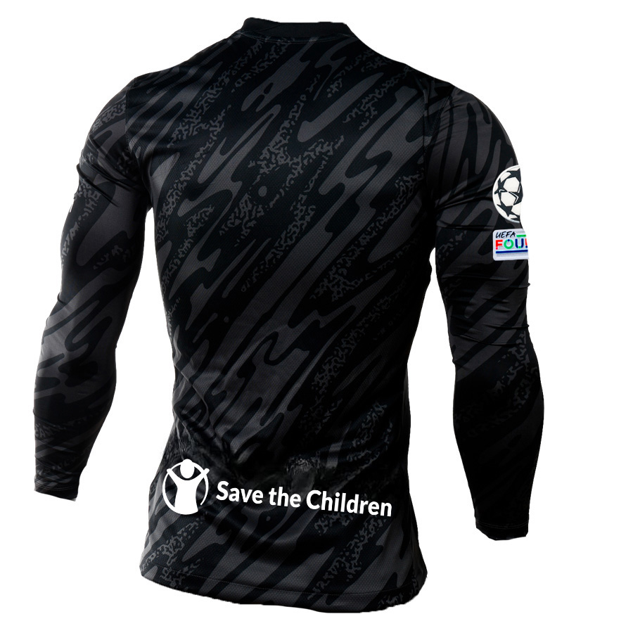 Kids black goalkeeper 24/25 long sleeve jersey image number null