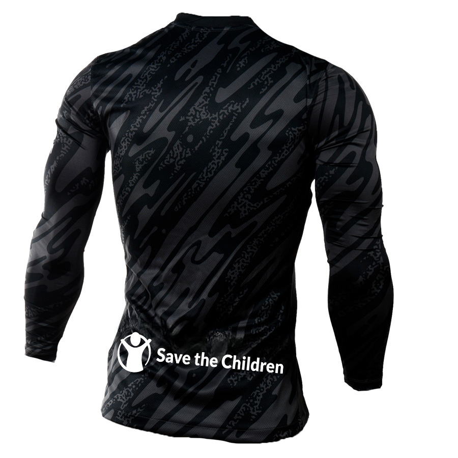 Kids black goalkeeper 24/25 long sleeve jersey image number null