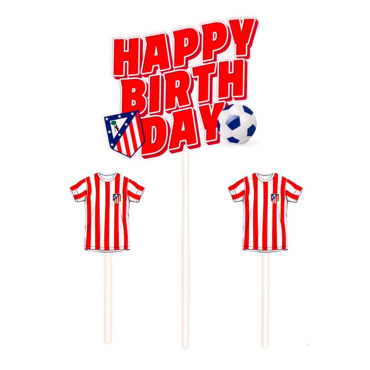 Toppers happy birthday 3 piezas image number null