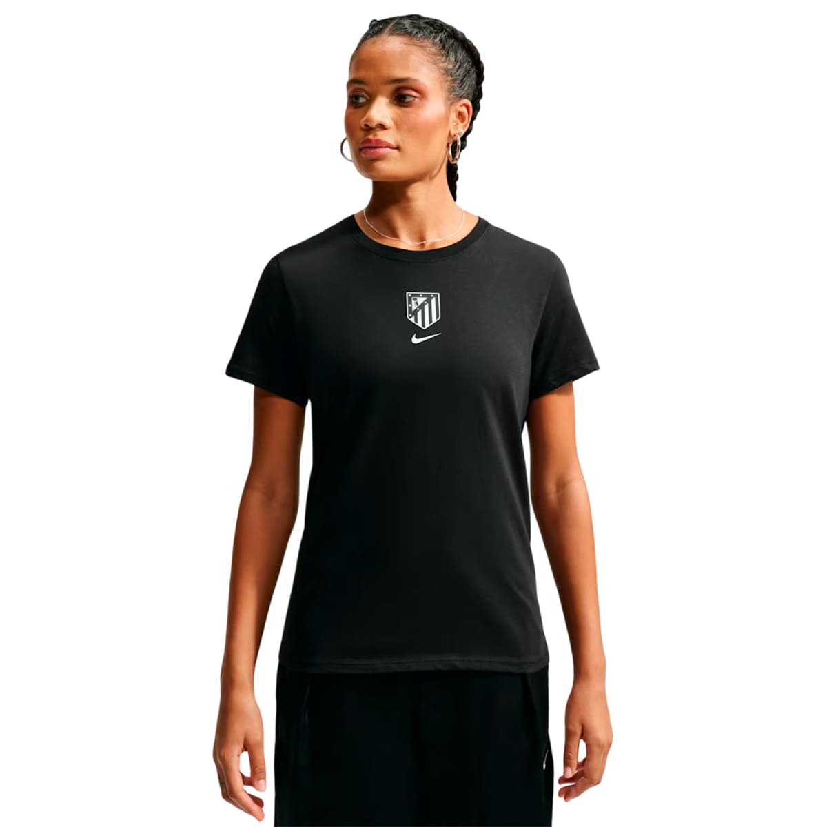 Nike women's black crest t-shirt image number null