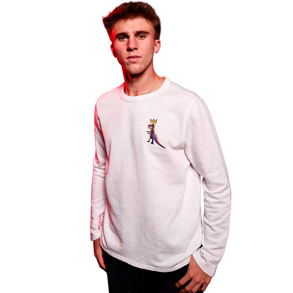 SUDADERA PEZ BASQUIAT BLANCO image number null