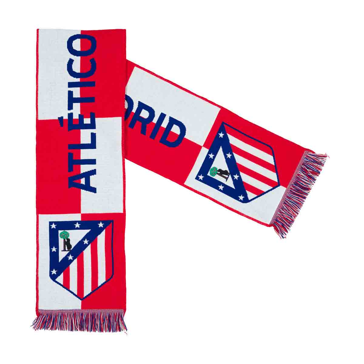Atl&eacute;tico de Madrid red-and-white checkered scarf image number null