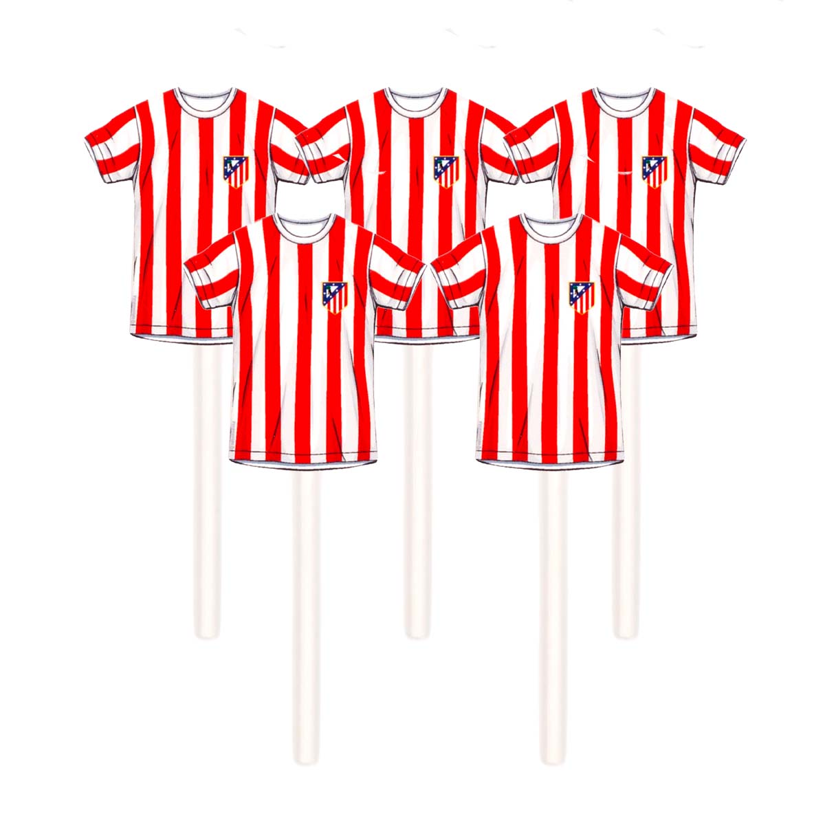 Toppers camisetas 6 piezas image number null