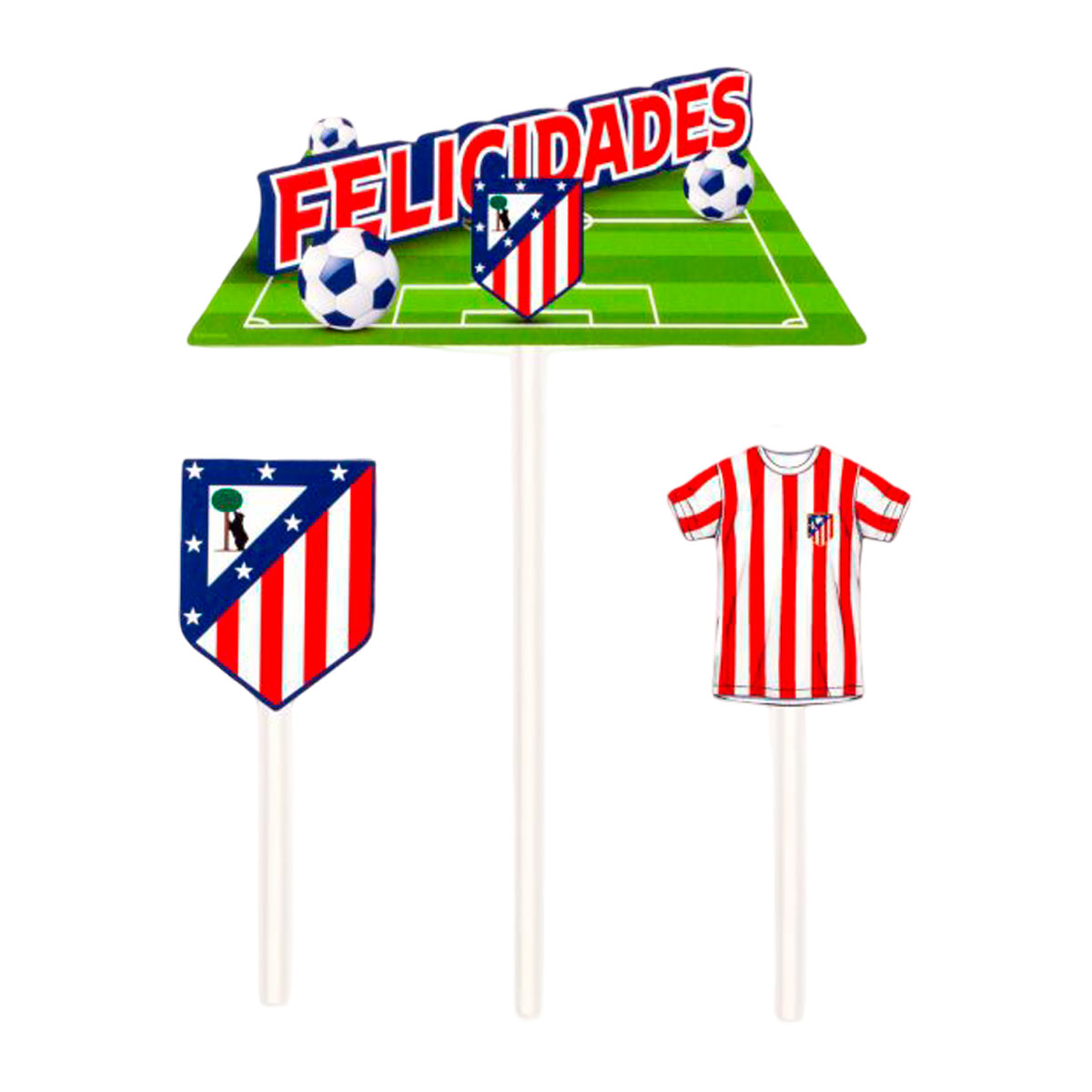 Toppers felicidades 3 piezas image number null