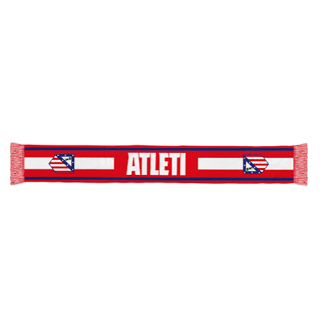thumbnail image 2 of Atletico Madrid Soccer Fan Scarf - Premium Acrylic Knit In Team Colors Red White Blue 2 of 12