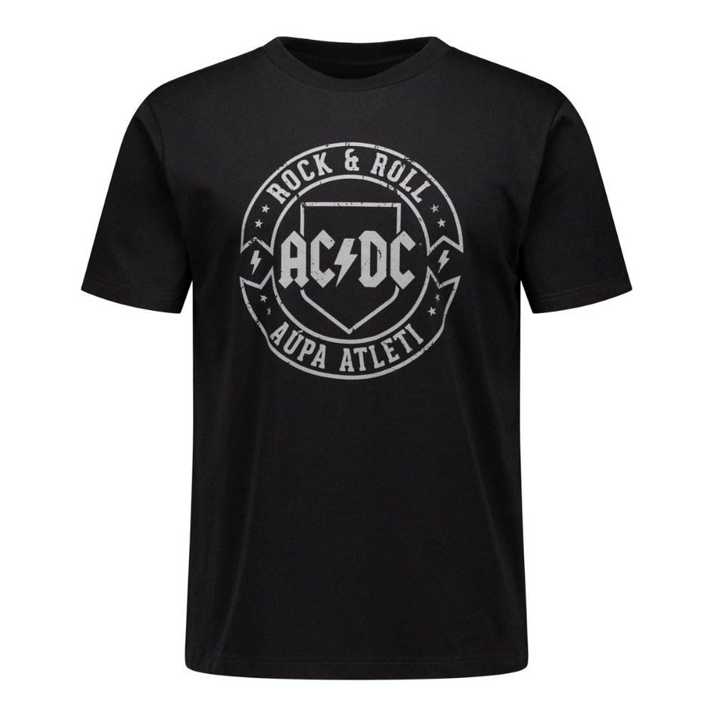 Official AC/DC 'Ballbreaker' Logo Men's T-Shirt - Black Cotton Band Tee (Unisex Sizing)