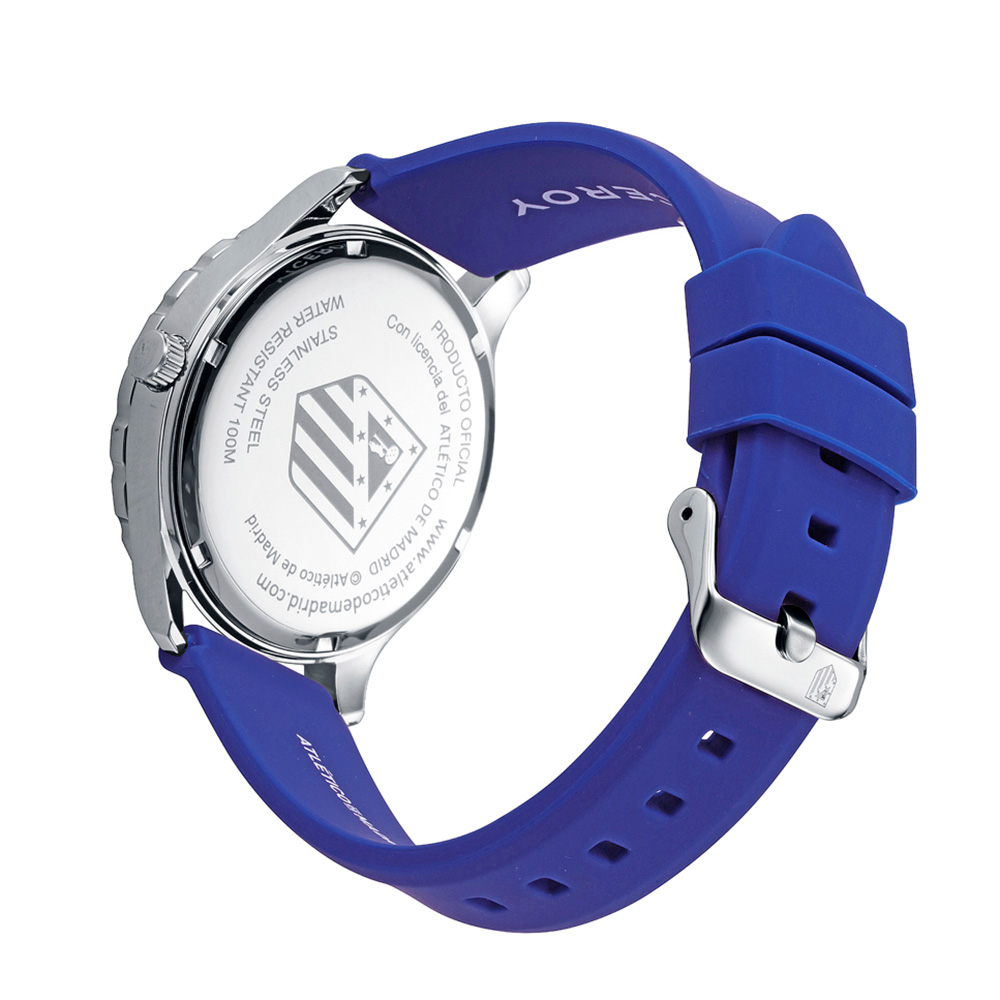 Steel Watch with Silicone Strap image number null