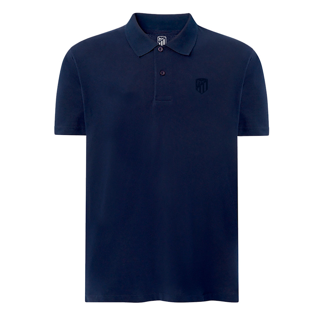 NAVY RUBBERED CREST POLO image number null