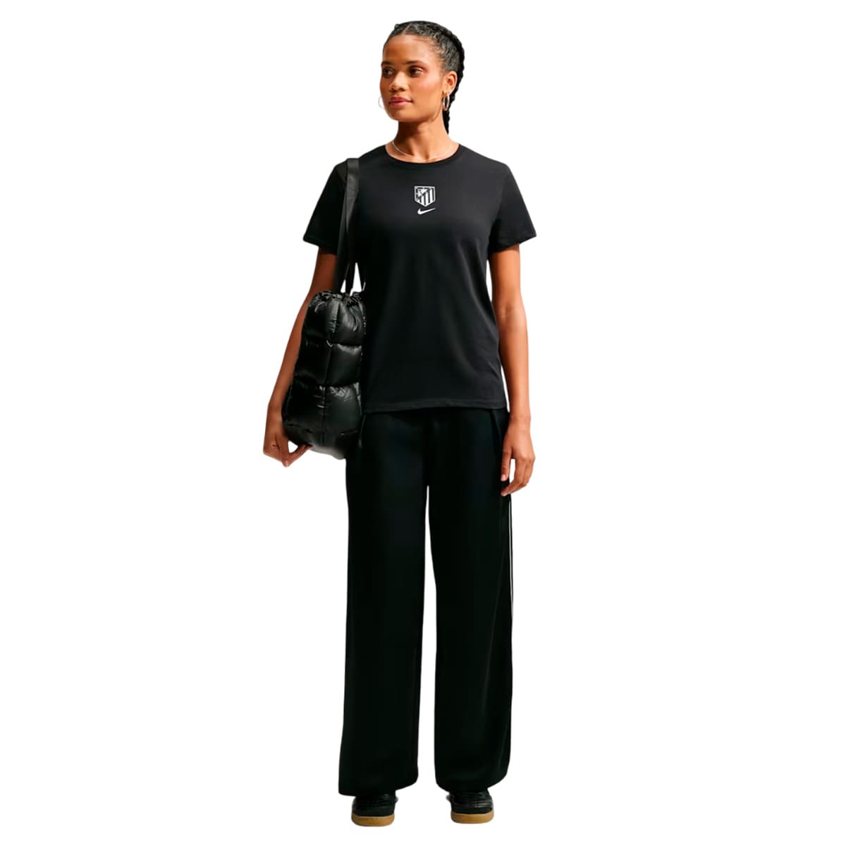 Nike women's black crest t-shirt image number null