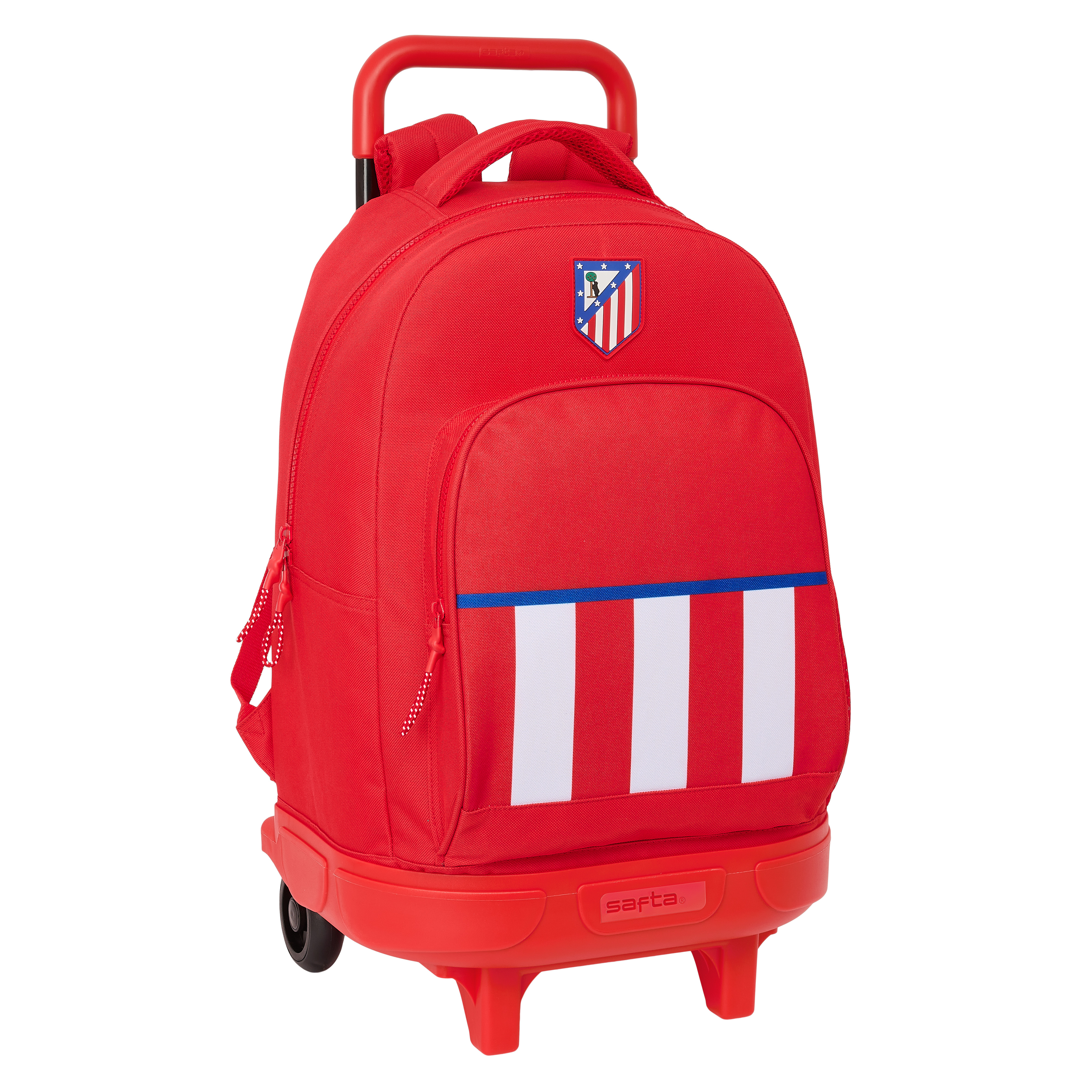 Crest Stripes Removable Compact Trolley Backpack image number null