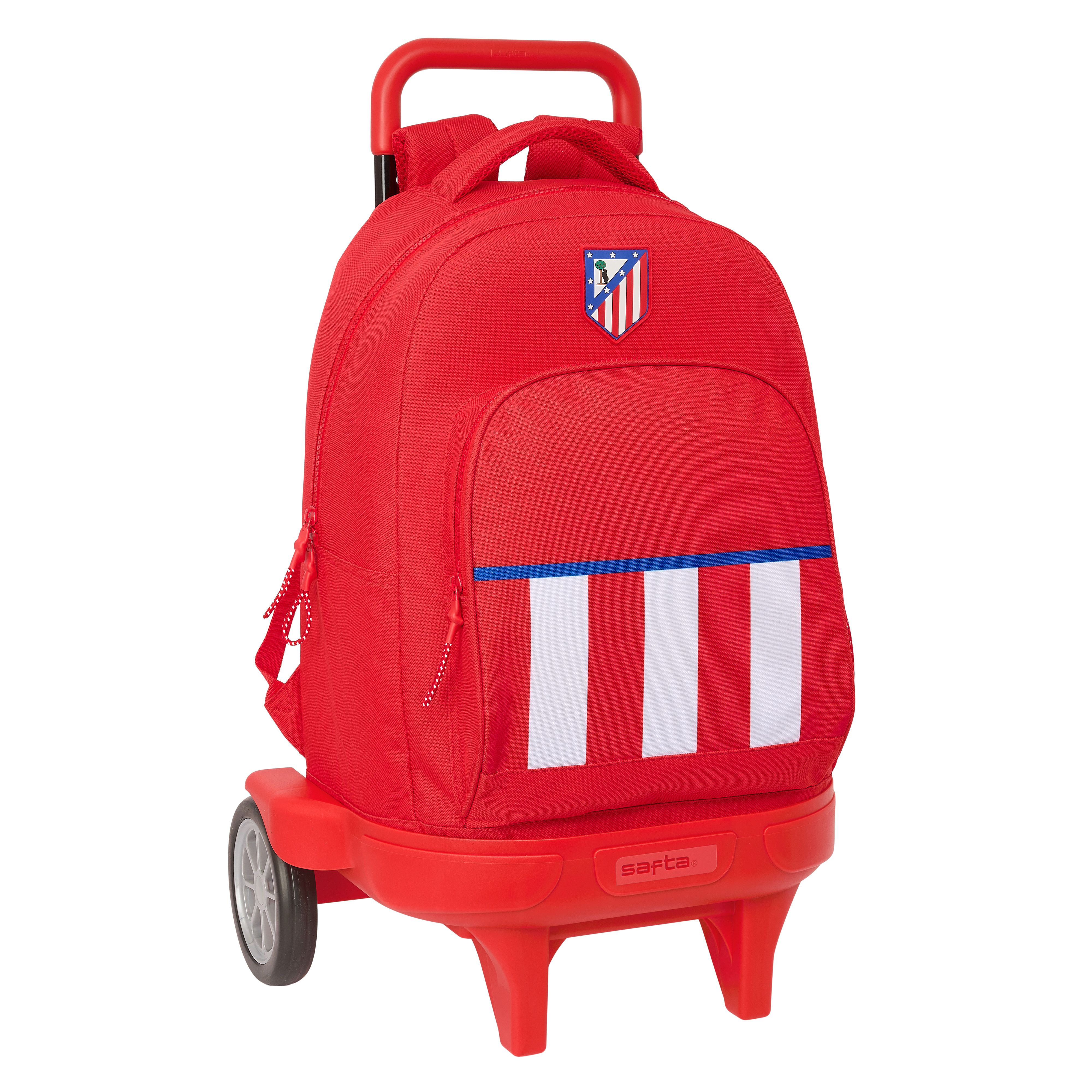 Crest Stripes Removable Trolley Backpack image number null