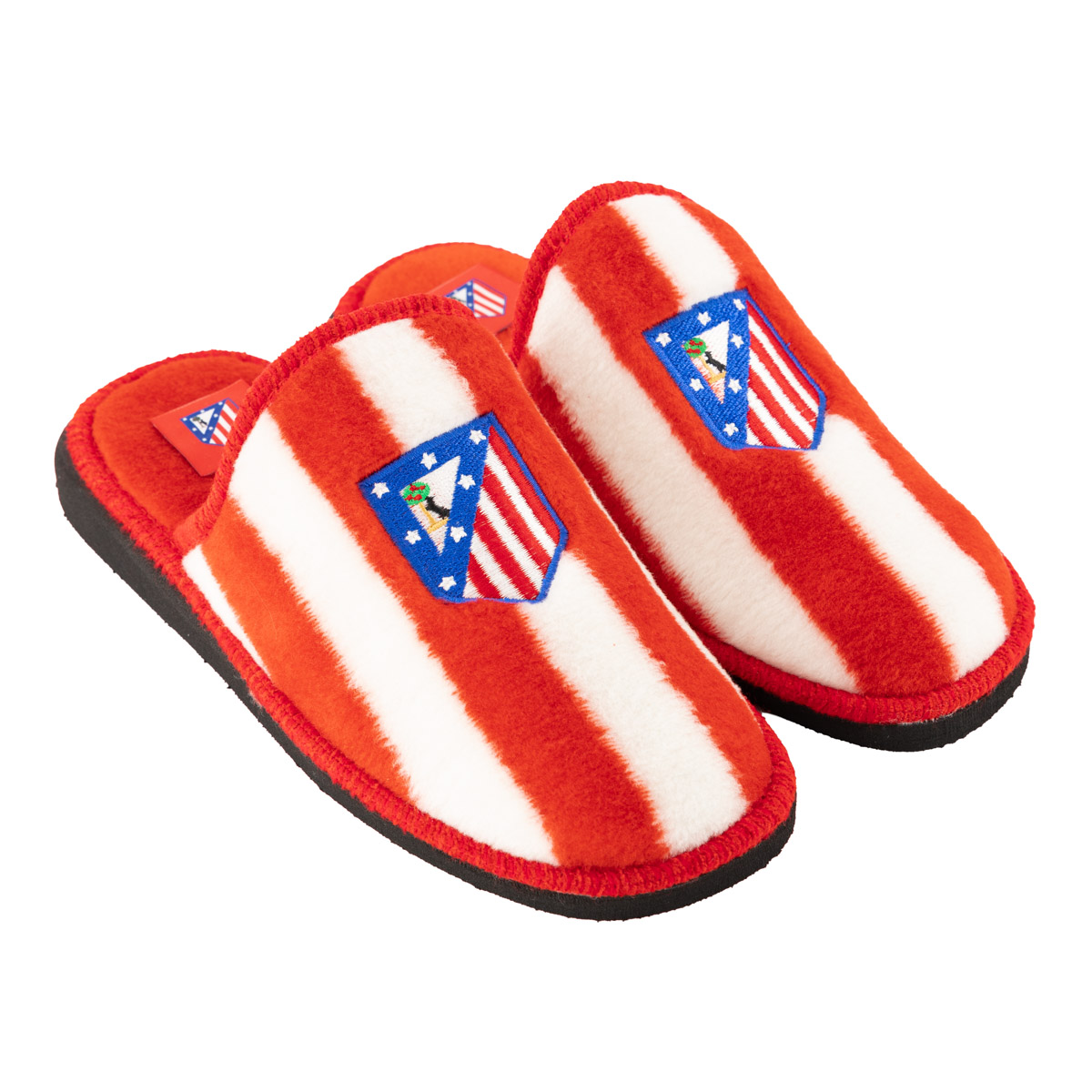 Red and White House Slippers Adult